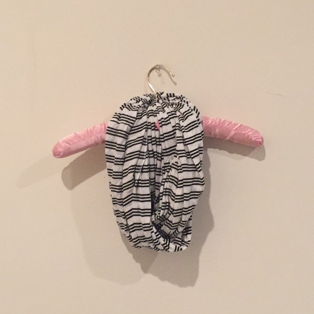 Black and White Infinity Scarf